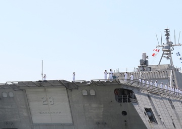 USS Savannah (LCS 28) Returns To Homeport