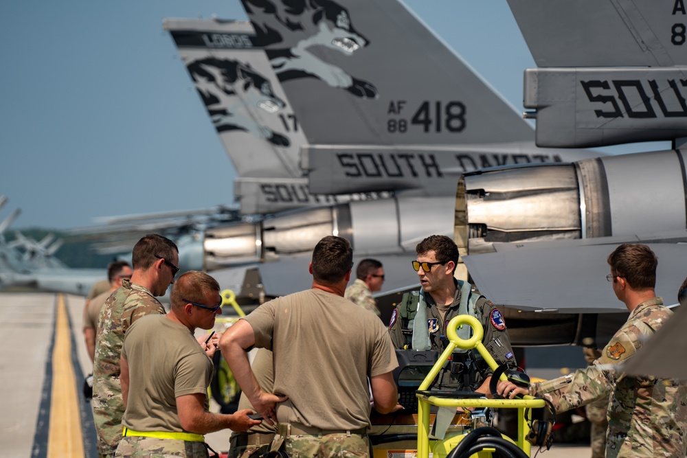 114th FW F-16s forge joint capability and readiness at Northern Strike 25-2