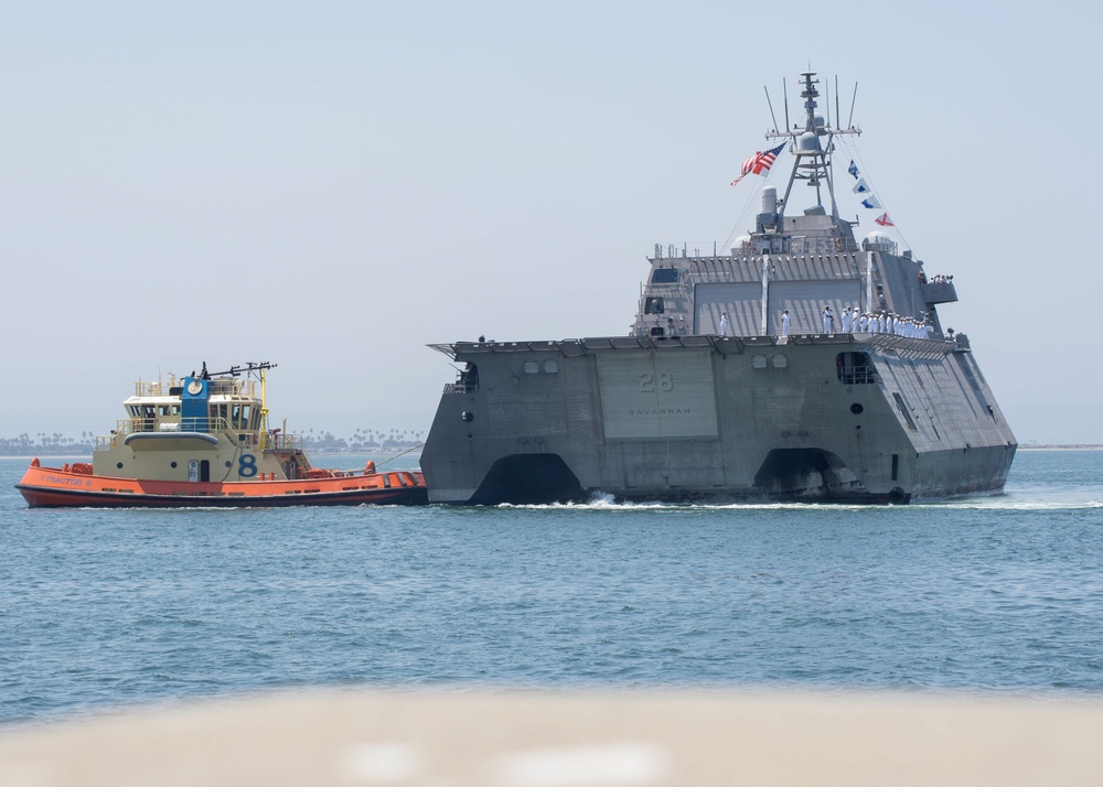 USS Savannah (LCS 28) Returns To Homeport