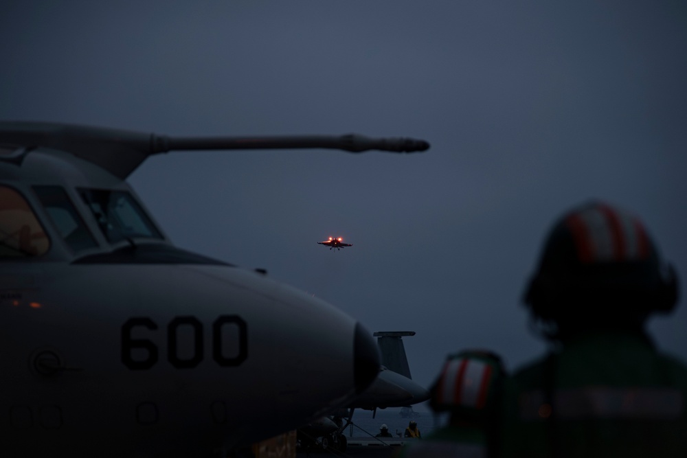 Abraham Lincoln conducts routine flight operations