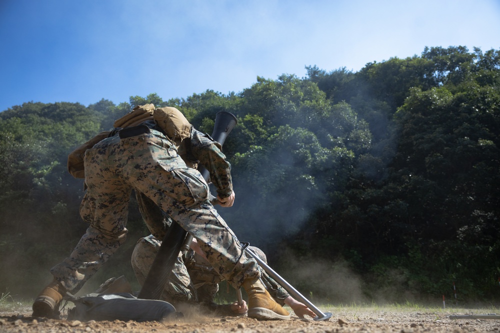 2/23 Marines Conduct Mortar Range during KMEP 25.2