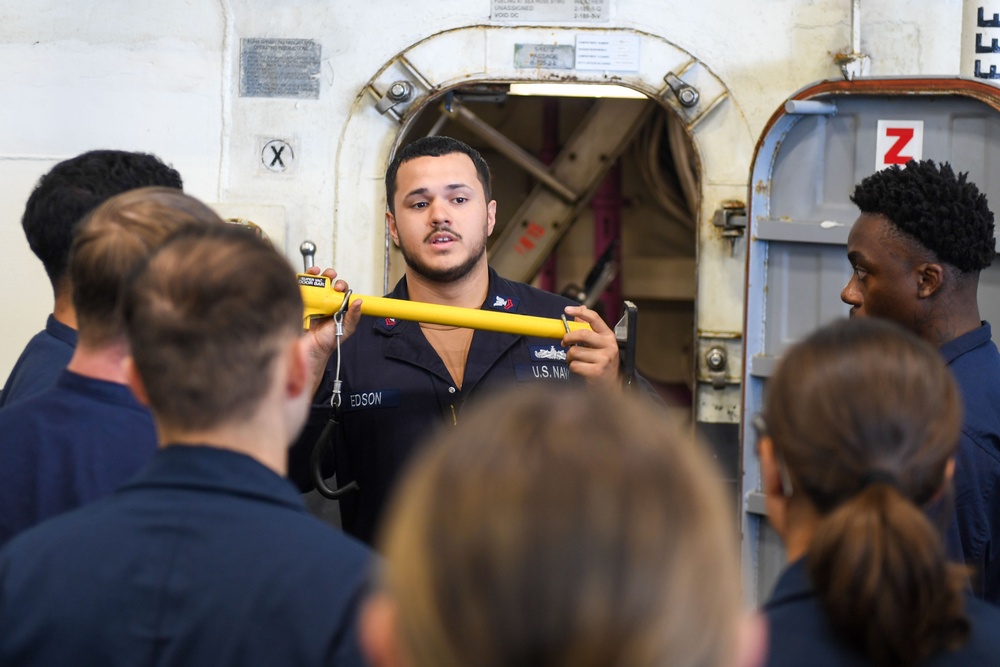 USS Theodore Roosevelt Damage Control Training