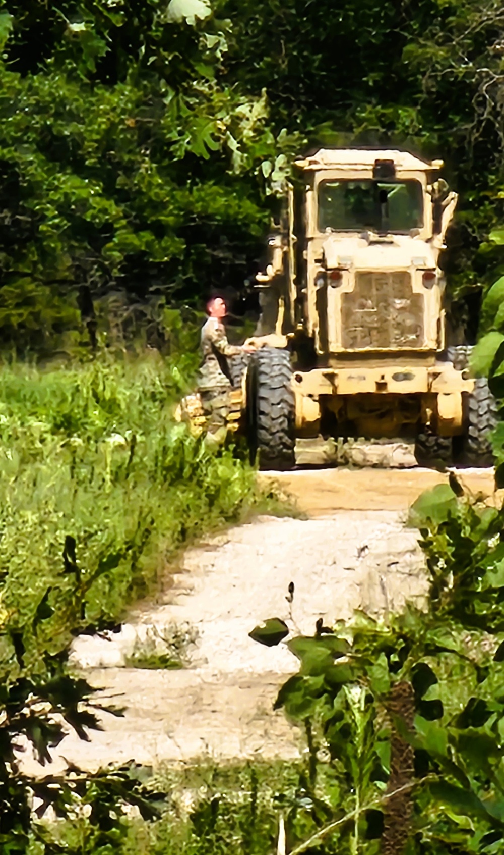 Soldiers from multiple engineer units associated with Army Reserve’s 389th Engineer Battalion train at McCoy in July 2025