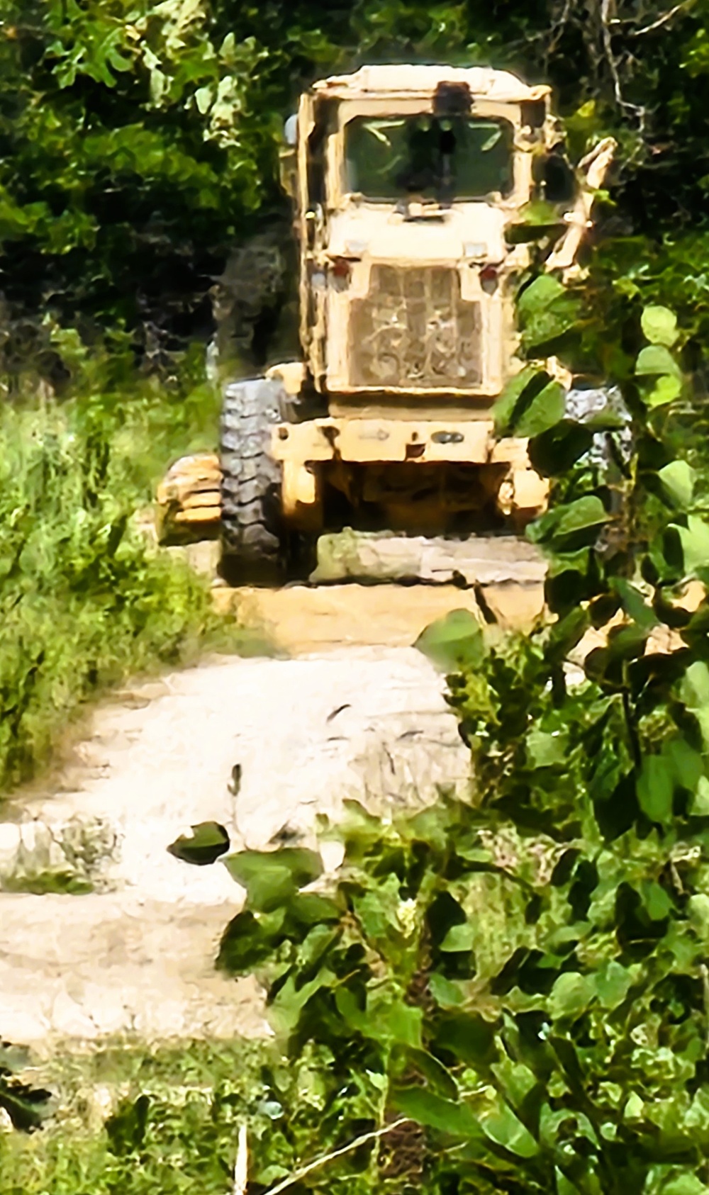 Soldiers from multiple engineer units associated with Army Reserve’s 389th Engineer Battalion train at McCoy in July 2025