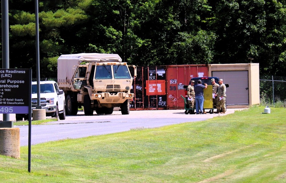 Soldiers from multiple engineer units associated with Army Reserve’s 389th Engineer Battalion train at McCoy in July 2025