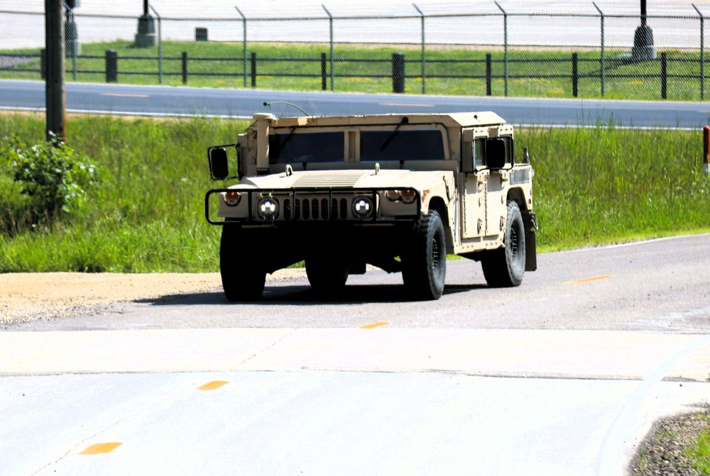 Soldiers from multiple engineer units associated with Army Reserve’s 389th Engineer Battalion train at McCoy in July 2025