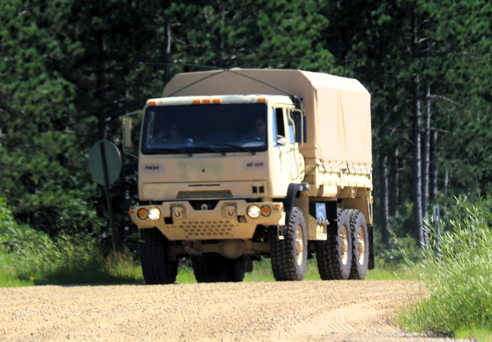 Soldiers from multiple engineer units associated with Army Reserve’s 389th Engineer Battalion train at McCoy in July 2025