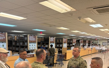MG Shirley and CSM Gusman conduct site visit at AFSBn-K