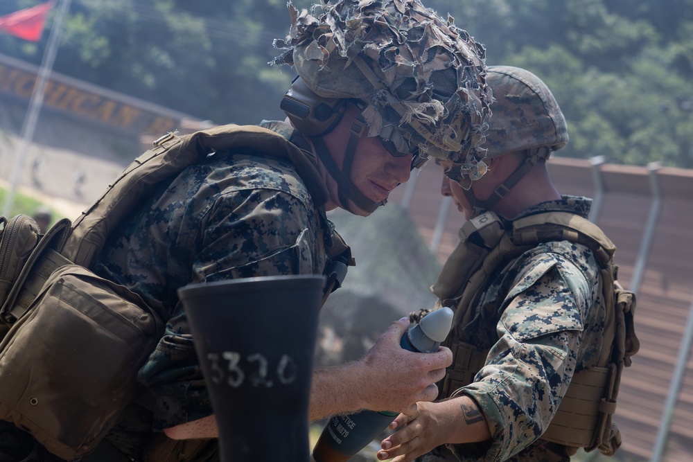 2/23 Marines Conduct Mortar Range during KMEP 25.2