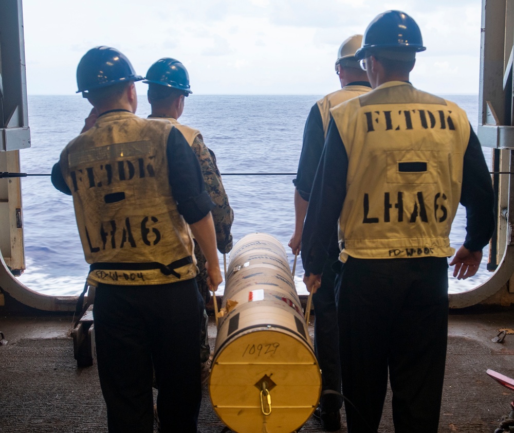 USS America (LHA 6) Conducts Oceanic Data Collection