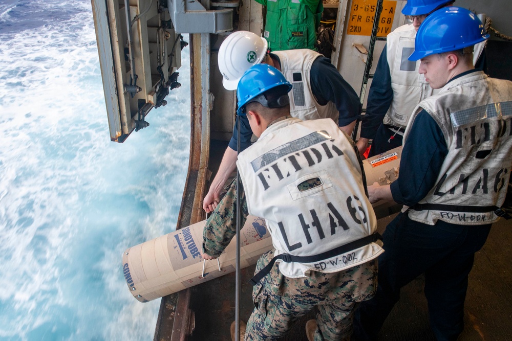 USS America (LHA 6) Conducts Oceanic Data Collection