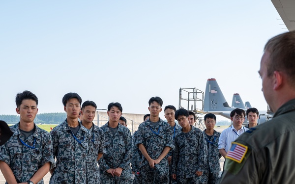 374 AW hosts JASDF personnel for C-130J static display tour