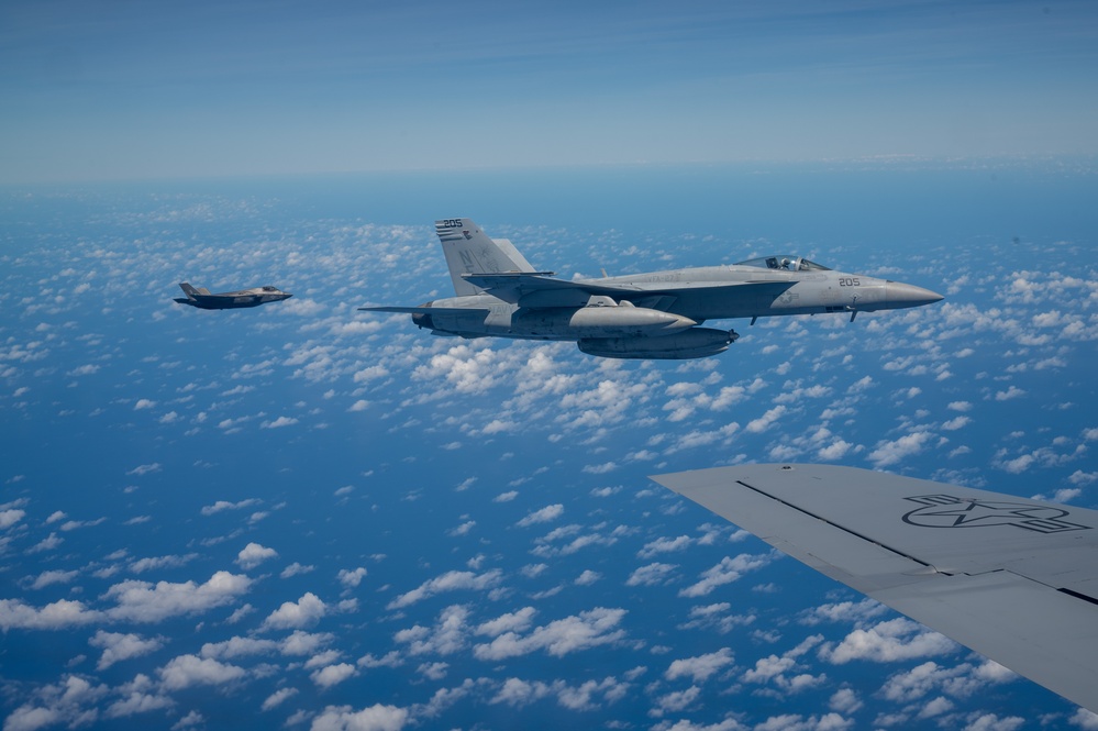 Aerial allies in action: 909th ARS meets the fleet
