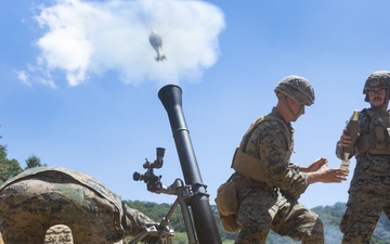 2/23 Marines Conduct Mortar Range during KMEP 25.2