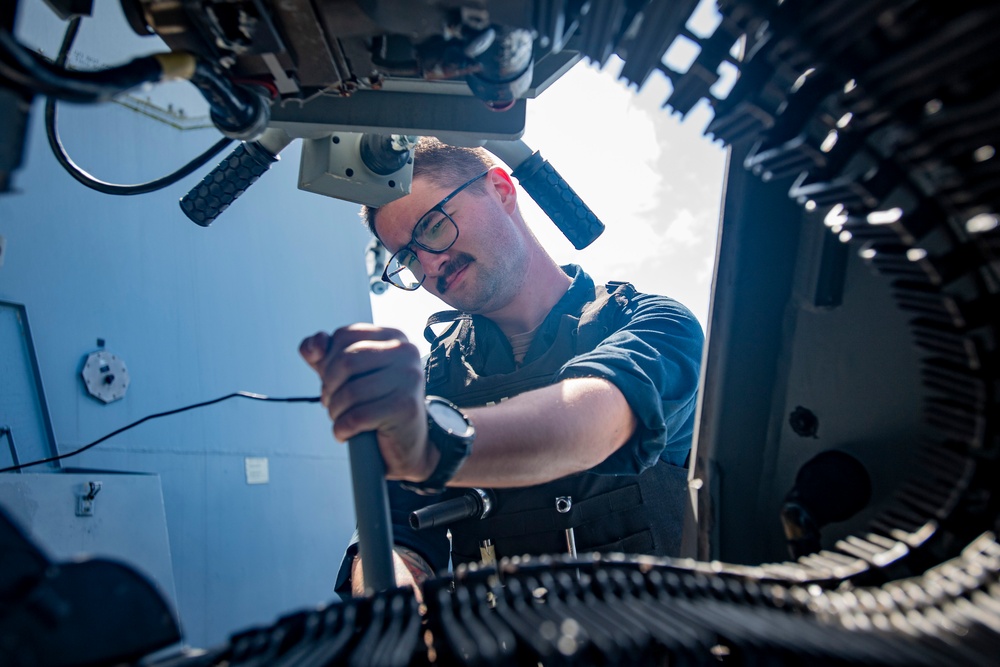 USS Higbee Conducts Live-Fire Weapons Exercise