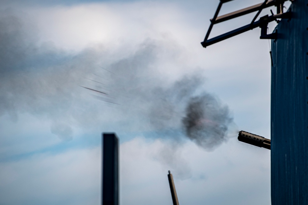 USS Higbee Conducts Live-Fire Weapons Exercise