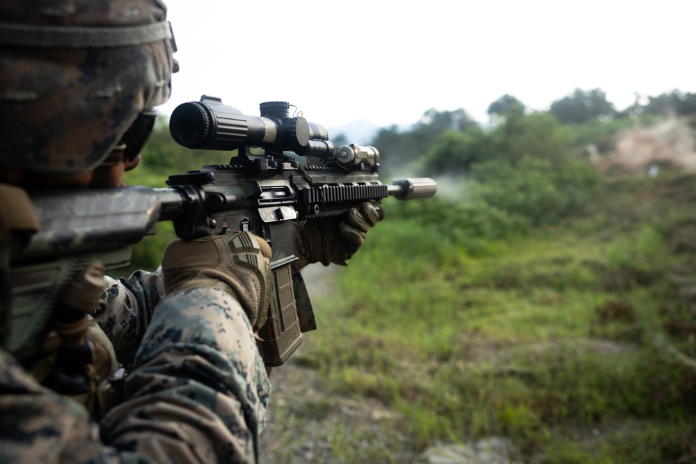 2/23 Marines and ROK Marines Conduct Reaction to Contact Drills during KMEP 25.2
