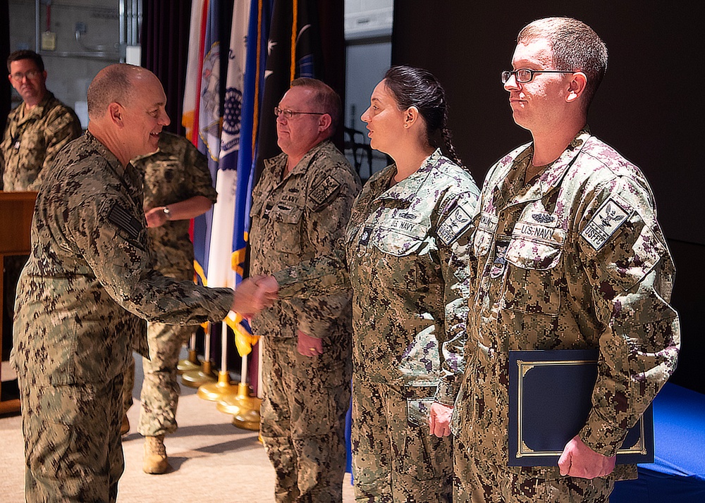 RADM Blackmon, RDML Walz Present Awards during LSE 2025
