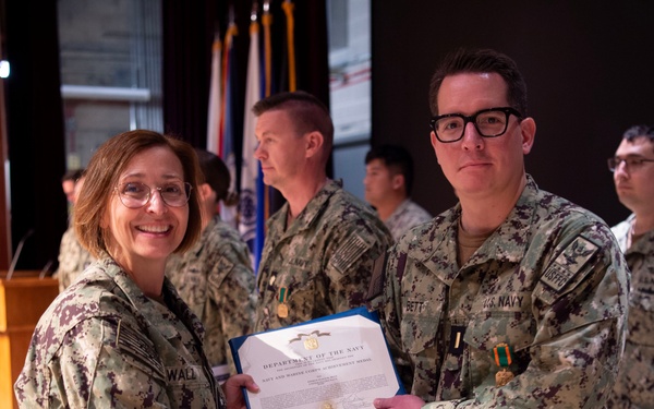 RADM Blackmon, RDML Walz Present Awards during LSE 2025