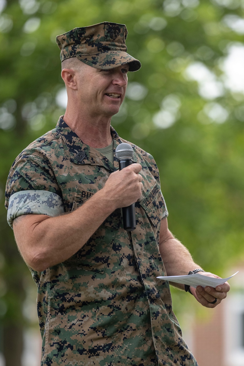 MCAS Cherry Point’s H&amp;HS bids farewell to Sgt. Maj. Burnette, welcomes Sgt. Maj. Nunez