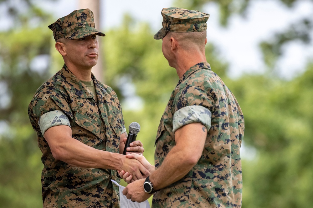 MCAS Cherry Point’s H&amp;HS bids farewell to Sgt. Maj. Burnette, welcomes Sgt. Maj. Nunez