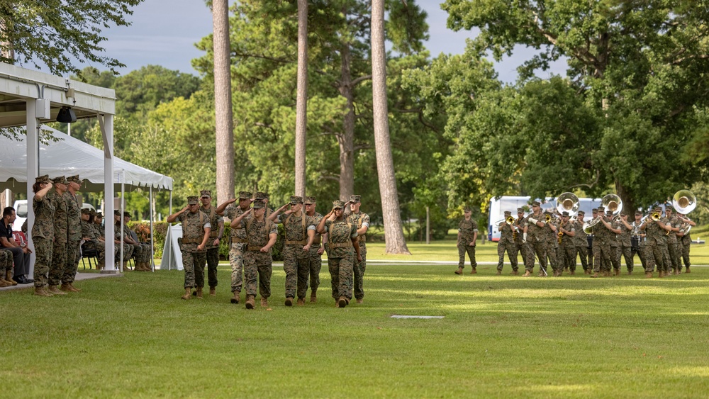 MCAS Cherry Point’s H&amp;HS bids farewell to Sgt. Maj. Burnette, welcomes Sgt. Maj. Nunez