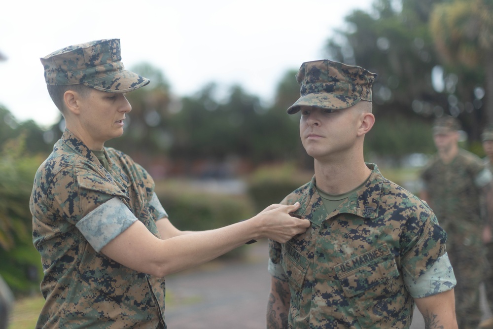 MCRD Parris Island Meritorious Promotion Ceremony