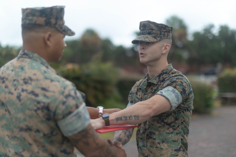 MCRD Parris Island Meritorious Promotion Ceremony