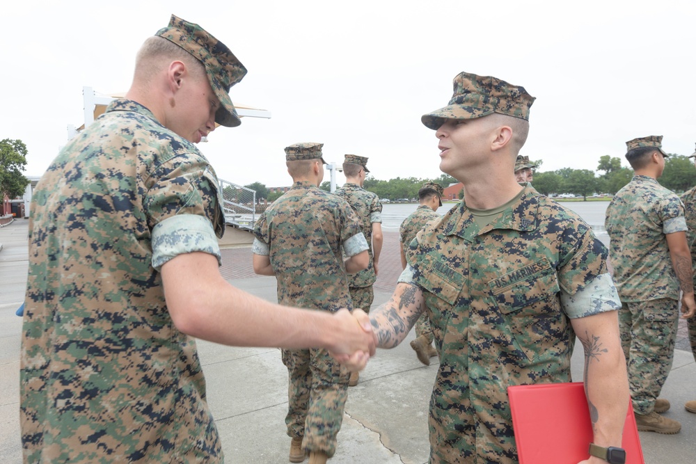 MCRD Parris Island Meritorious Promotion Ceremony