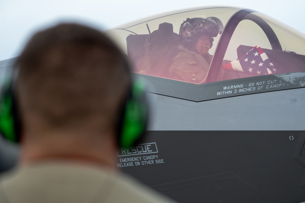Alabama ANG F35s depart for Bamboo Eagle 25-3