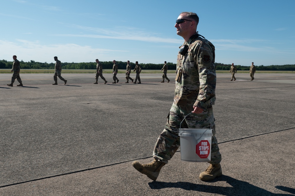 Westover’s FOD Walk to support flight line safety