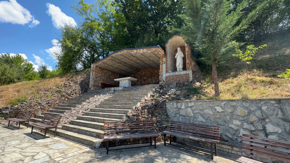 Members of RC-E visit St. Joseph’s Church in the village of Stublla, Kosovo