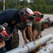U.S. Marines with Marine Attack Squadron 223 prepare AV-8B Harriers for ordnance training