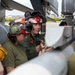 U.S. Marines with Marine Attack Squadron 223 prepare AV-8B Harriers for ordnance training