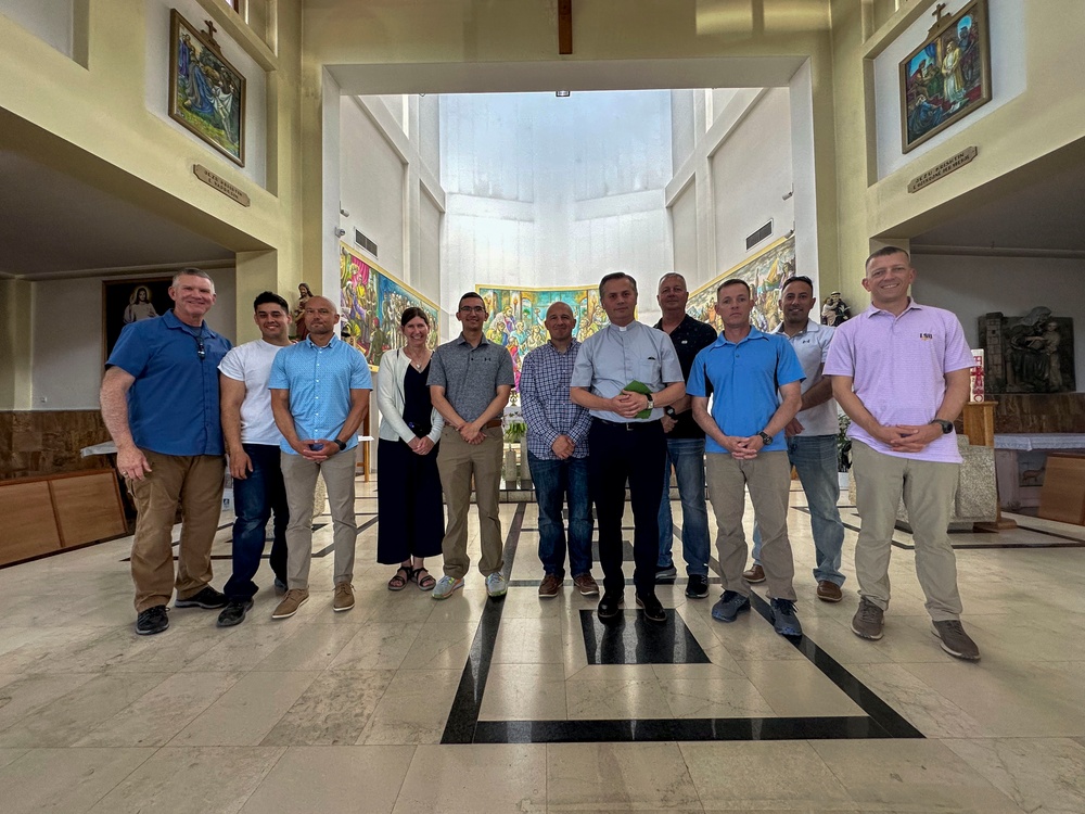 Members of RC-E visit St. Joseph’s Church in the village of Stublla, Kosovo