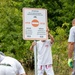 NATO-led KFOR mission along with local contractors install signs along the ABL