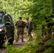 NATO-led KFOR mission along with local contractors install signs along the ABL