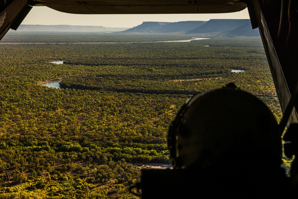 MRF-D 25.3: U.S. Marines conduct live-fire training on MV-22B Ospreys
