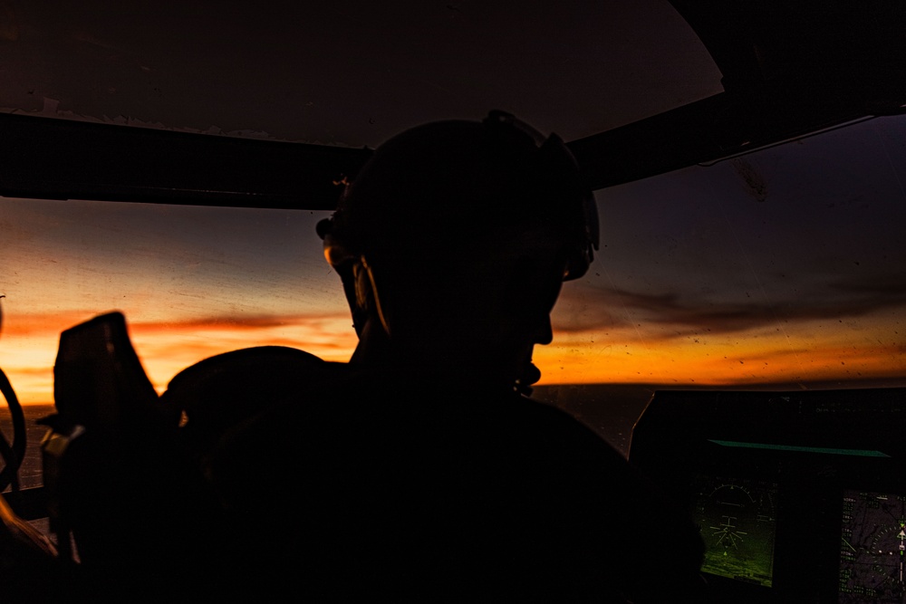 MRF-D 25.3: U.S. Marines conduct live-fire training on MV-22B Ospreys