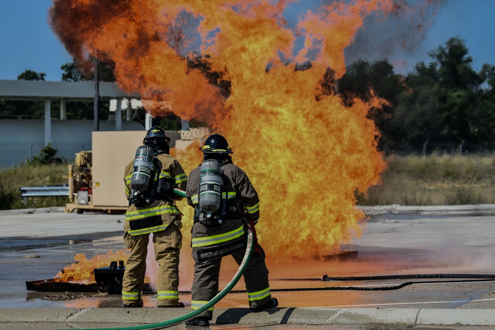 1440th Engineer Detachment Conducts Fire Response Training at Northern Strike 25-2