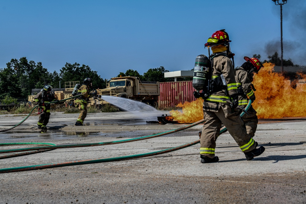 1440th Engineer Detachment Conducts Fire Response Training at Northern Strike 25-2
