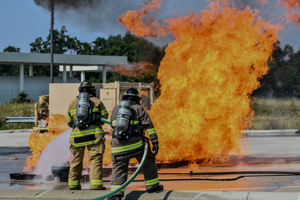 1440th Engineer Detachment Conducts Fire Response Training at Northern Strike 25-2