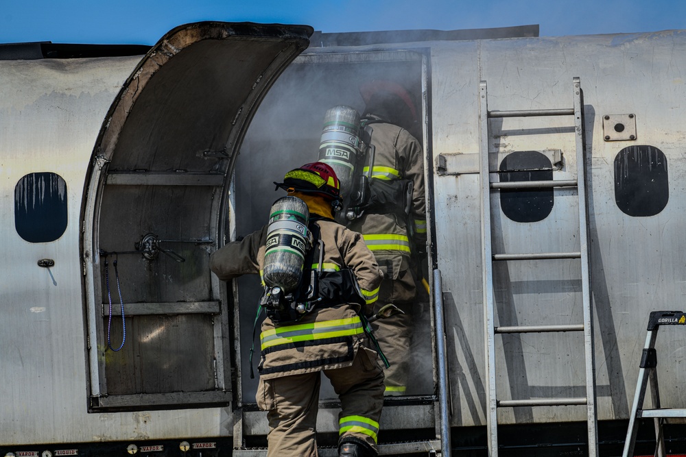 1440th Engineer Detachment Conducts Fire Response Training at Northern Strike 25-2