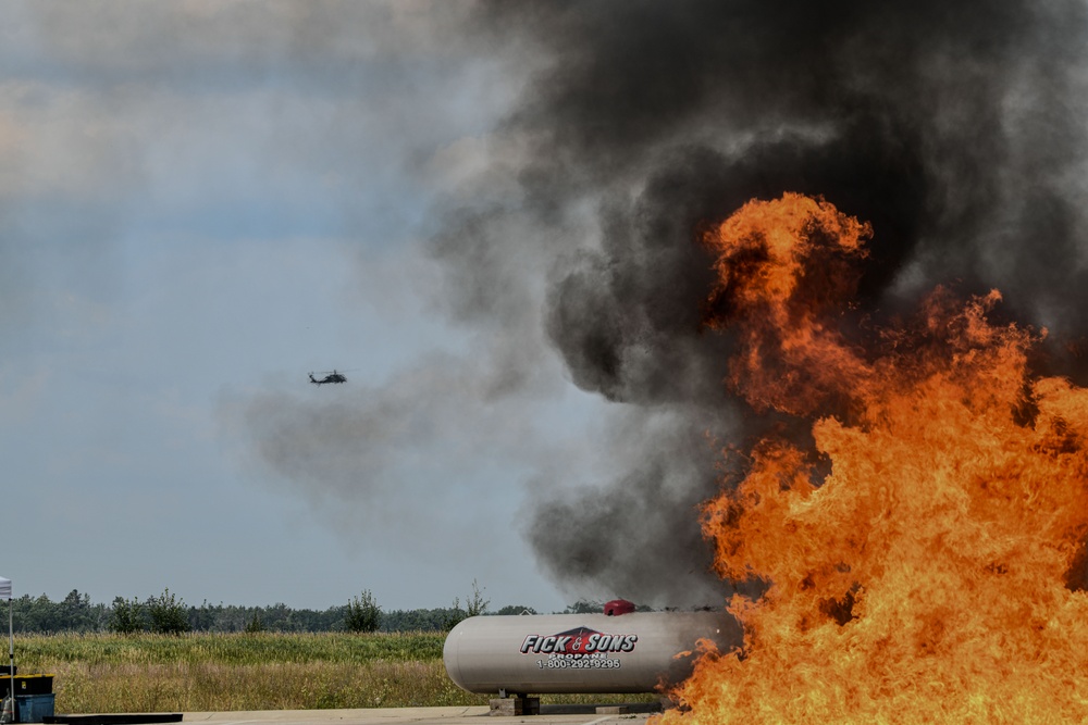 1440th Engineer Detachment Conducts Fire Response Training at Northern Strike 25-2