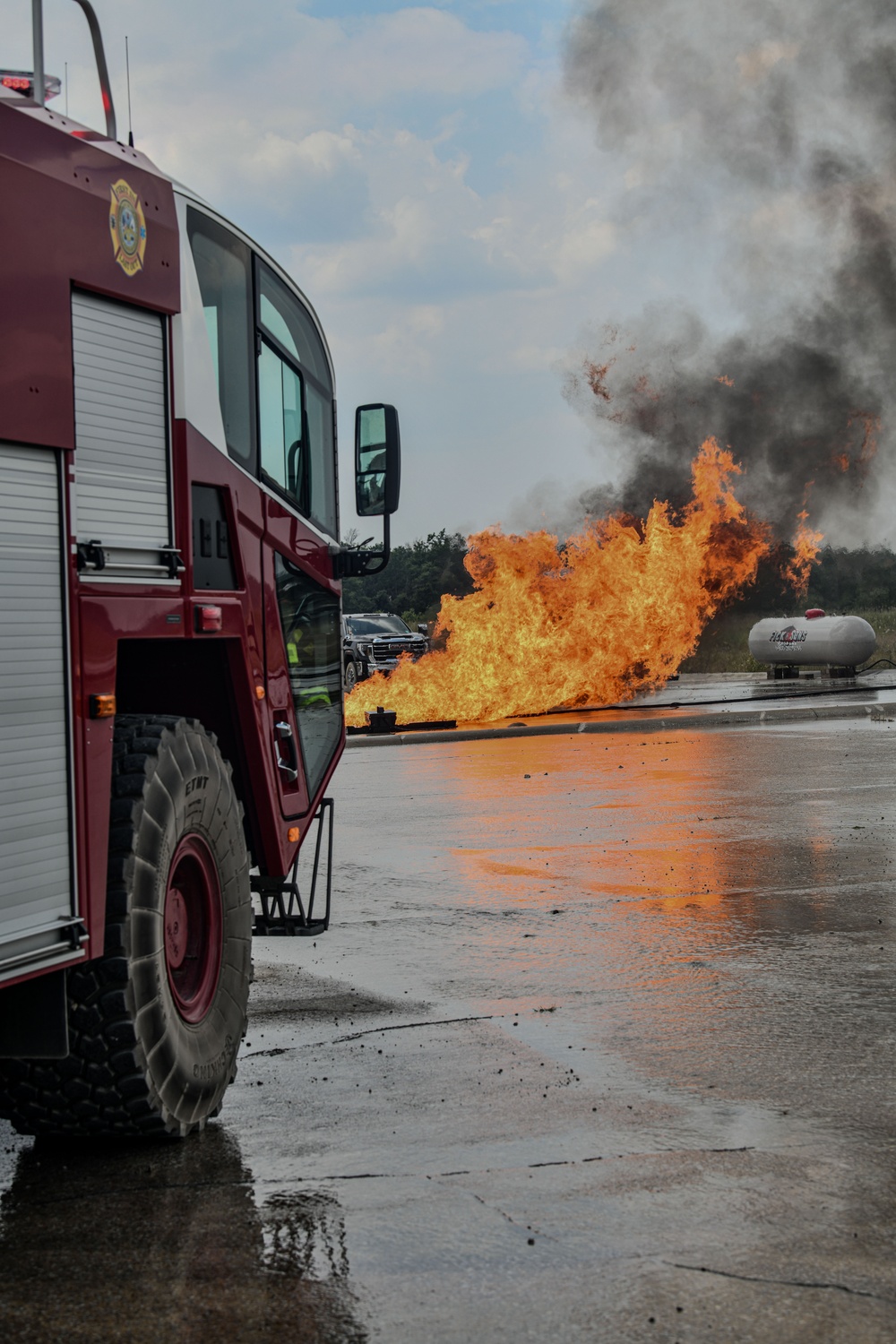1440th Engineer Detachment Conducts Fire Response Training at Northern Strike 25-2