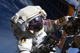 Army astronaut returns to earth, again…