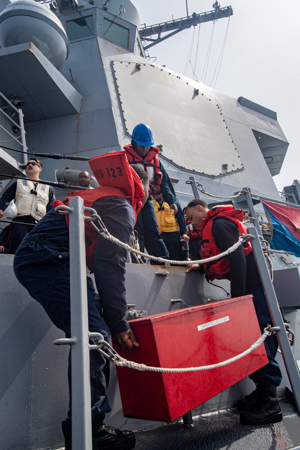USS Higbee Conducts Replenishment at Sea with USNS Guadalupe