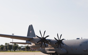 C-130H Hercules with Eight Bladed Propellers