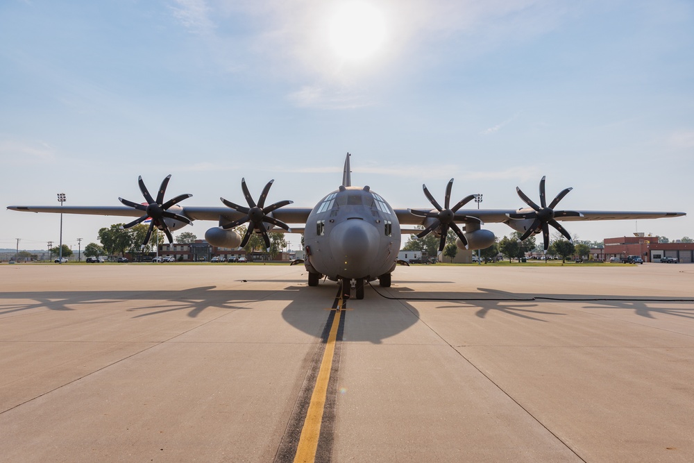 C-130H Hercules with Eight Bladed Propellers