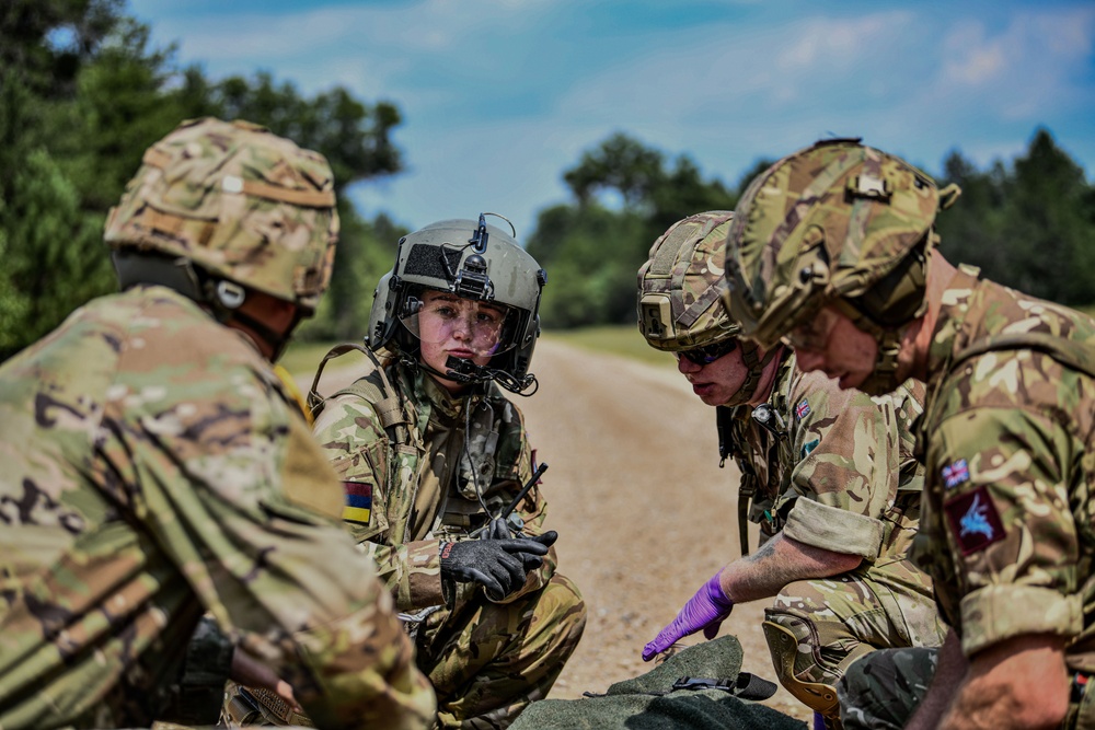 Wisconsin National Guard Conducts MEDEVAC Training with British Army at Northern Strike 25-2